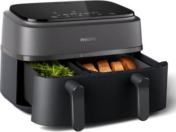 Veiling - Philips 3000 series - Dual Basket Airfryer - NA350, Nieuw