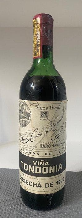1970 R. Lopez de Heredia, Viña Tondonia - Rioja DOCa, Gran, Verzamelen, Wijnen, Nieuw