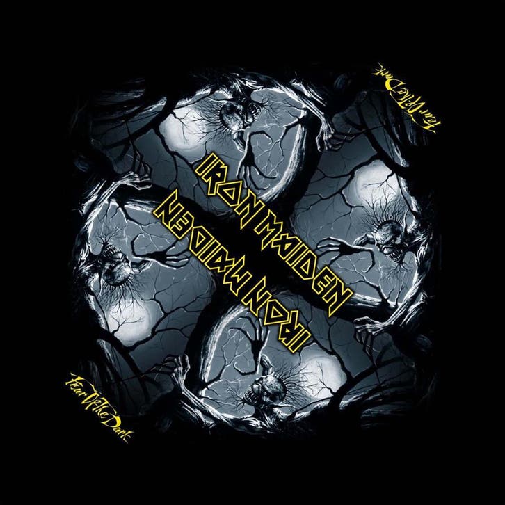 Iron Maiden - Fear of the Dark Bandana officiële merchandise, Verzamelen, Muziek, Artiesten en Beroemdheden, Kleding, Nieuw, Ophalen of Verzenden