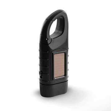 Zaklamp op Zonne-energie met Dynamo - 3 LED / 40mAh Batterij, Verzenden, Nieuw, FangNymph