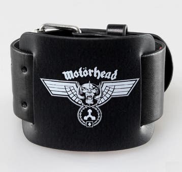 Motörhead Hammered lederen Polsband officiële merchandise, Ophalen of Verzenden, Nieuw, Kleding