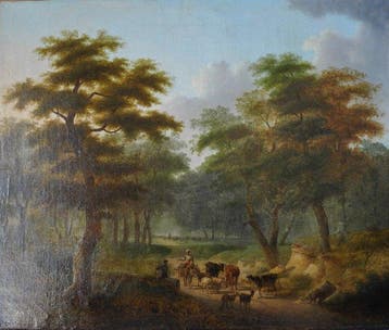 Budelot, Philippe (1770-1841), Kring van - Waldlandschaft