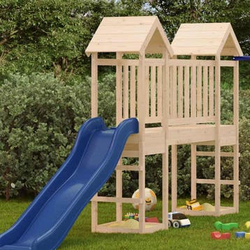 vidaXL Speeltoren 53x46,5x194 cm massief grenenhout, Kinderen en Baby's, Verzenden, Nieuw