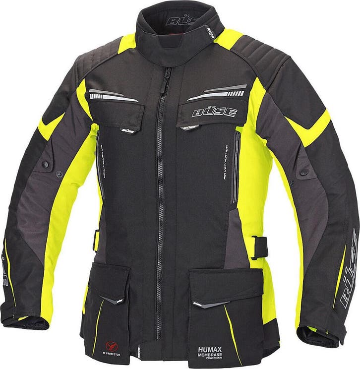 Büse Lago Pro Dames Zwart Neon Geel Textiel Jas, Motoren, Kleding | Motorkleding, Dames, Nieuw met kaartje, Jas | textiel, Verzenden