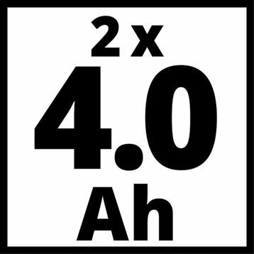 Einhell 18 V/4.0 Ah Power X-Change starter kit - 2x 4.0 Ah, Ophalen of Verzenden, Nieuw