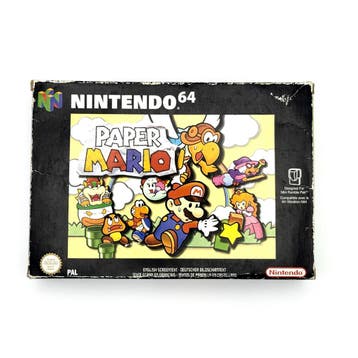 Paper Mario - Nintendo 64 N64 - PAL EUR - CIB, Ophalen of Verzenden, Zo goed als nieuw