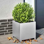 vidaXL Plantenbakken 2 st 40x40x40 cm gegalvaniseerd staal, Verzenden, Nieuw, Metaal