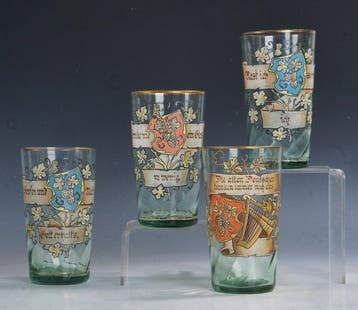 Theresienthal or Fritz Heckert - Drinkglas (4) - Historismus