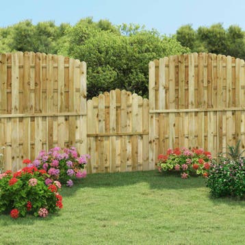 vidaXL Poort 100x125 cm geïmpregneerd grenenhout, Verzenden, Nieuw