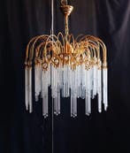 Plafondlamp - Messing, Kristal - Italiaanse glans