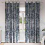 vidaXL Velvet Gordijnen 2 pcs Zilvergrijs 245 x 140 cm, Verzenden, Nieuw, Grijs