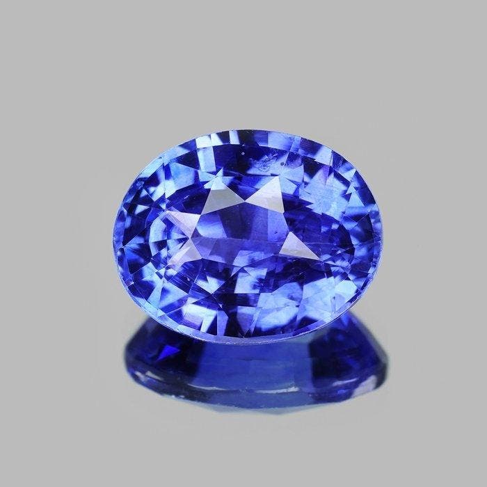 1 pcs Blauw Saffier - 2.07 ct - Gemological Institute of, Sieraden, Tassen en Uiterlijk, Edelstenen