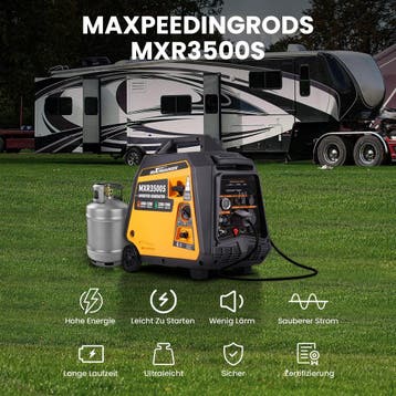 3,5kW Aggregaat Inverter Generator Benzine & LPG 230V/12V..., Verzenden, Nieuw