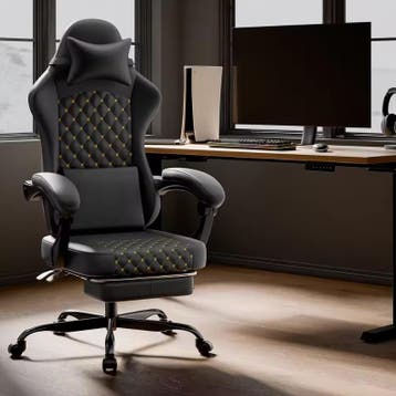 Ergonomische Gamingstoel met Massage en Voetensteun, Verzenden, Nieuw