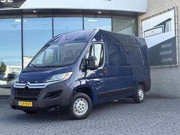 Citroën Jumper 30 2.2 BlueHDi 140 L2H2*AIRCO*3-PERS*BLUETOOT, Stof, Gebruikt, Citroën, Blauw