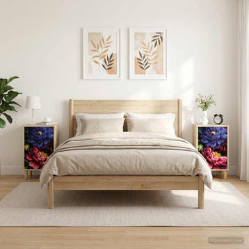 vidaXL Nachtkastje KIEL 2 st Sonoma Eiken 36 x 33 x 60 cm, Minder dan 45 cm, Verzenden, Nieuw, 55 tot 70 cm
