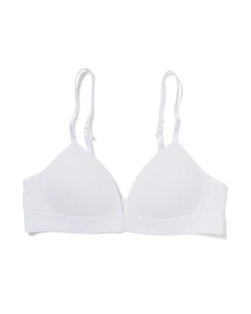 HEMA Voorgevormde bh zonder beugel wit, Verzenden, Wit