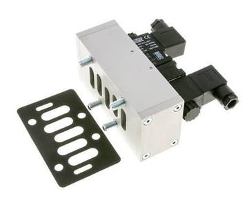 5/3 ISO 5599-3 Midden Gesloten Magneetventiel 230V AC, Doe-het-zelf en Verbouw, Verzenden, Nieuw
