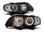 Angel Eyes koplampen Black geschikt voor BMW X5 E53, Verzenden, Nieuw, BMW