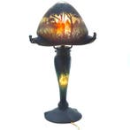 Daum Nancy - Tafellamp - Zeldzame pittoreske tafellamp aan