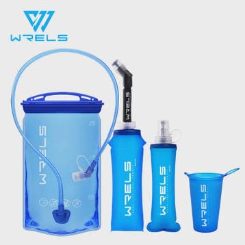 Opvouwbare Siliconen Waterfles 500ml met Rietje - BPA-vrij v, Verzenden, Nieuw