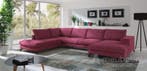 U-Bankstel Stroe - loungebanken - Roze, Nieuw, 150 cm of meer, Stof, 300 cm of meer
