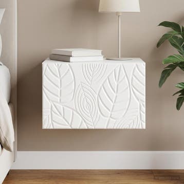 vidaXL Wandmontage Zijtafel Hoogglans Wit 34,5 x 33 x 20 cm, Minder dan 45 cm, Verzenden, Nieuw, Minder dan 55 cm