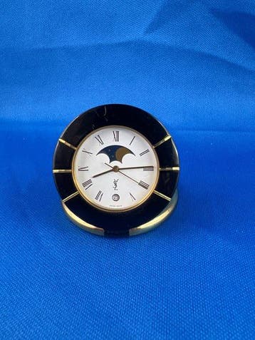 Tafelklok - Yves Saint-Laurent - Staal - 1980-1990