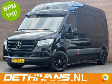 Zakelijke Lease |  Mercedes-Benz Sprinter 214CDI 143PK L2H2, Stof, Gebruikt, Zwart, Zwart