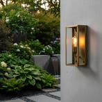Wandlamp Biarritz Antiek Messing Buitenverlichting, Tuin en Terras, Buitenverlichting, Overige materialen, Verzenden, Minder dan 50 watt