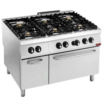 Fornuis + Oven | MAXIMA 900+ | Gas | 6 Branders (6x 10kW) +, Verzenden, Nieuw in verpakking