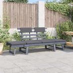 vidaXL Tuinbank met kussens 2-in-1 190 cm massief acaciahout, Verzenden, Nieuw, Hout