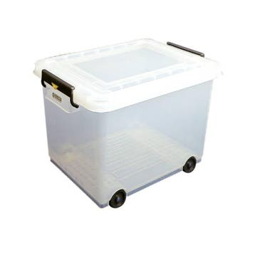 Araven Voorraad bak Plastic 50 liter met deksel, Verzenden