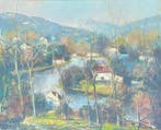 Lucien Delarue (1925-2011) - A Parisian River Scene