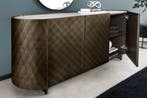 Design Dressoir REFLECTION 150cm wit keramiek marmer brons, Ophalen of Verzenden, Nieuw