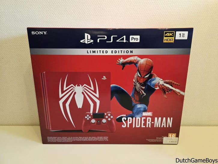 Playstation 4 / PS4 Pro  - Amazing Red Console - Spider-Man, Spelcomputers en Games, Spelcomputers | Sony PlayStation 4, Gebruikt