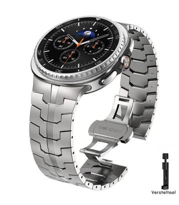 DrPhone Metalen Horlogeband – RVS – Compatibel met Samsung G, Sieraden, Tassen en Uiterlijk, Smartwatches, Verzenden, Nieuw