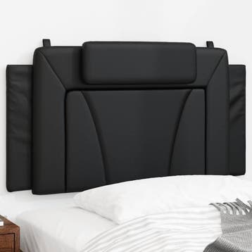 vidaXL Hoofdbordkussen Viana Zwart 100 cm Kunstleer, Verzenden, Nieuw, Zwart, Overige materialen