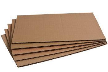 Platen golfkarton afdekken pallet enkel golf