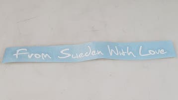 Sticker From Sweden With Love Cursief, Ophalen of Verzenden, Nieuw