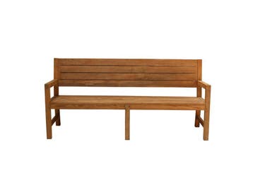 Landelijke klassieke tuinbank - Norwich teakhout, Tuin en Terras, Tuinbanken, Nieuw, Teakhout