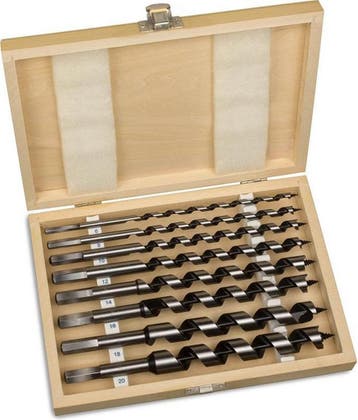 Spiraalboorset - 8 stuks - 23 cm lang - houtboor - met, Verzenden, Nieuw