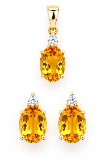 Zonder minimumprijs - 2-delige sieradenset - 14 karaat Geel, Sieraden, Tassen en Uiterlijk