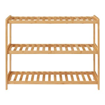 [en.casa] Schoenenrek Dammfleth 55x67,5x27 cm bamboe, Verzenden, Nieuw