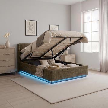 Tweepersoonsbed Tröstiar met LED licht 140x200 cm groen [en., Verzenden, Nieuw