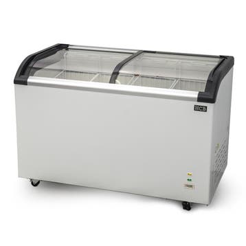 HCB Vrieskist - glazen schuifdeksels - 355 liter - 230V, Verzenden, Nieuw in verpakking, Koelen en Vriezen