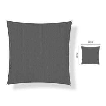 Schaduwdoek 5x5 vierkant Cool grey, Tuin en Terras, Ophalen of Verzenden, Nieuw