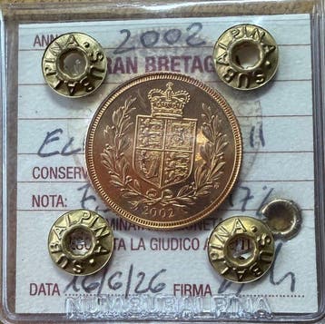 Verenigd Koninkrijk. Sovereign 2002 Elizabeth II, Postzegels en Munten