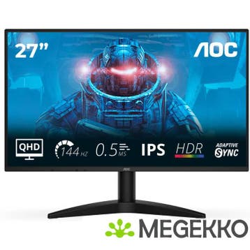 AOC B3 Q27B36X 27  QHD 144Hz IPS Gaming Monitor, Verzenden, Nieuw, AOC