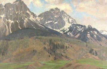 Max Hünten (1869-1936) - Sonnenspitze bei Biberwier, Antiek en Kunst